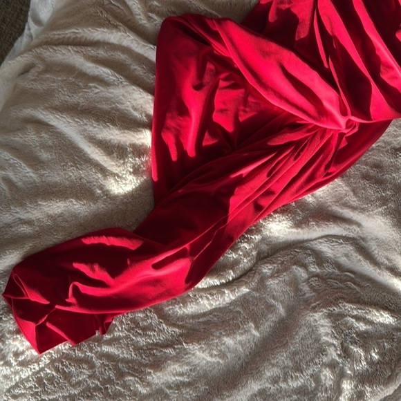 Norma Kamali Diana dress red NEW NWT sz XS ruched bodycon cocktail formal maxi - Picture 14 of 16